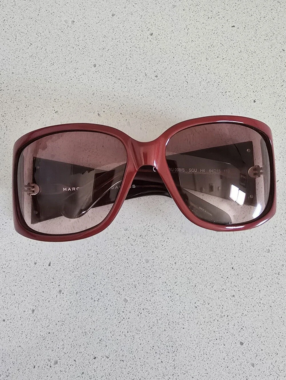Marc By Marc Jacobs Vintage Women's Red Gradient Pink Lens Sunglasses
